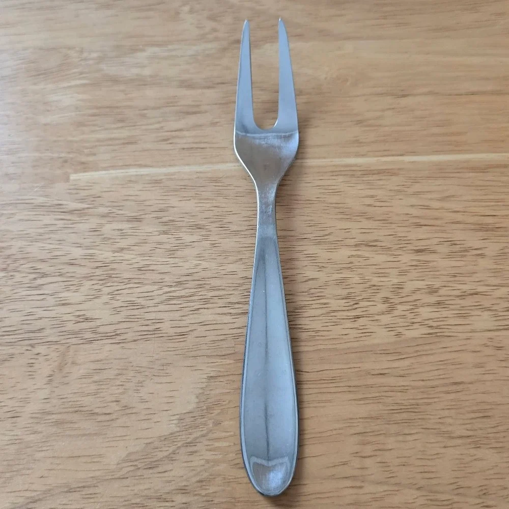 Danish 18/8 Stainless Steel Cold Meat Serving Fork 7.5